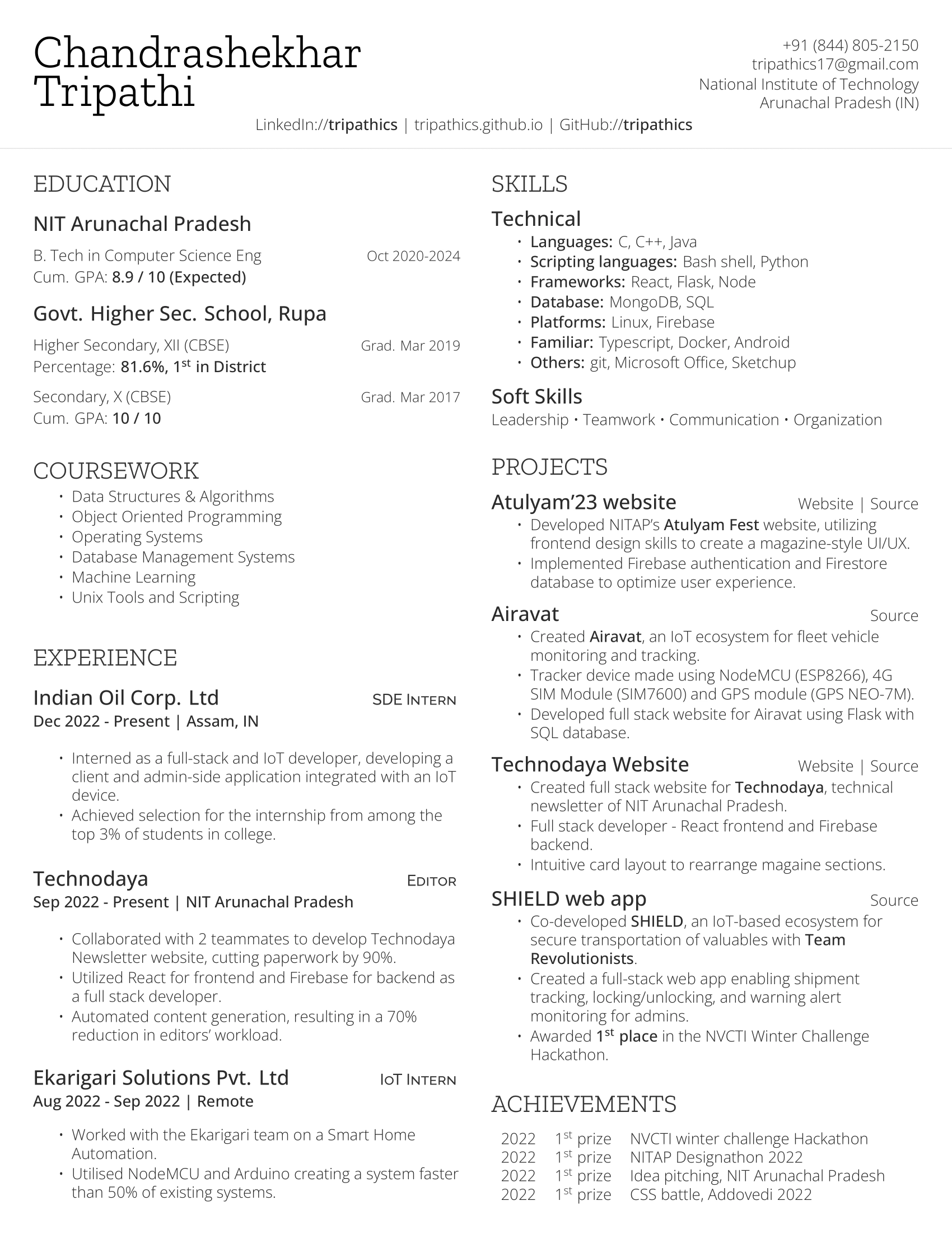 resume
